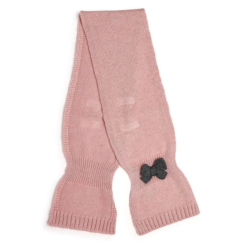 Girls Medium Pink Cap with Scarf image number 3